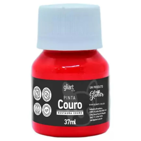 Pinta Couro 37ml - Vermelho