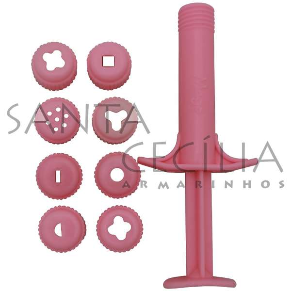 Ejetor Extrusora para Massas + 8 Bicos Mago 4949