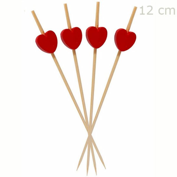 Palito para Petisco Coração 20 unid - Ref.PTS8090