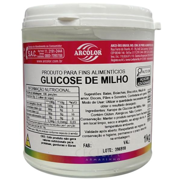 Glucose de Milho Arcólor 1kg