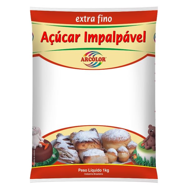 Açúcar Impalpável 1kg. Arcólor
