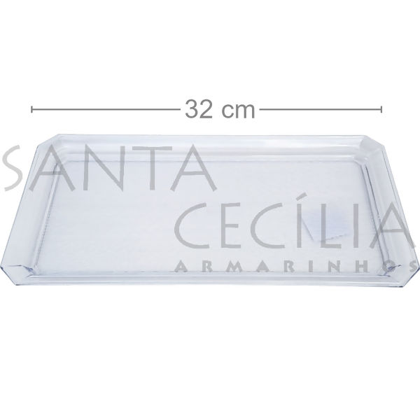 Bandeja Retangular em Acrílico 21x32cm - Ref.13812021