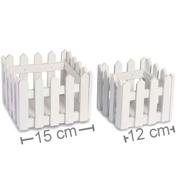 Cachepot MDF Quadrado 2 peças Ref. B305