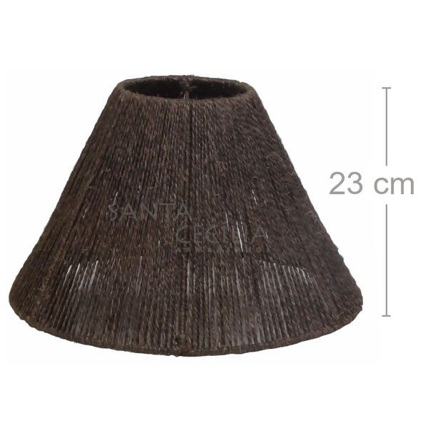 Luminária Rústica Cúpula - Sisal Marrom - R$115,00