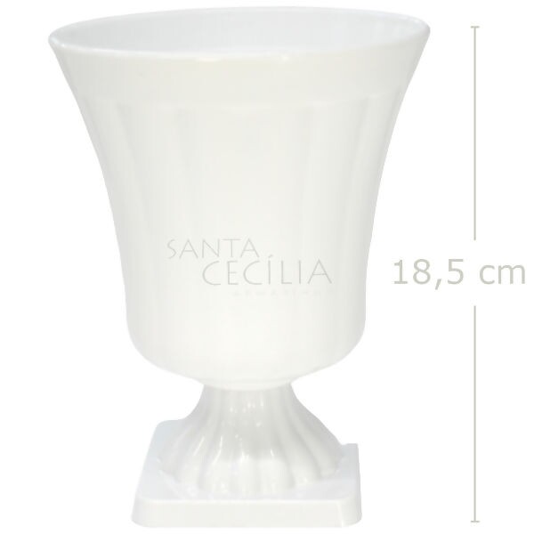 Vaso Grego em Plástico 18,5 cm -Cores Candy