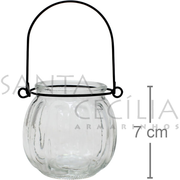 Potinhos para Lembrancinhas - Porta Vela com Alça Ref. 2987