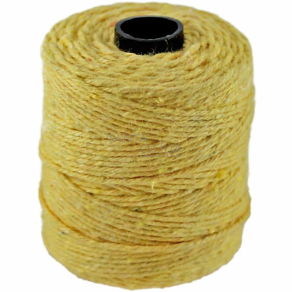 Barbante 1,5mm rolo com 82m - Amarelo