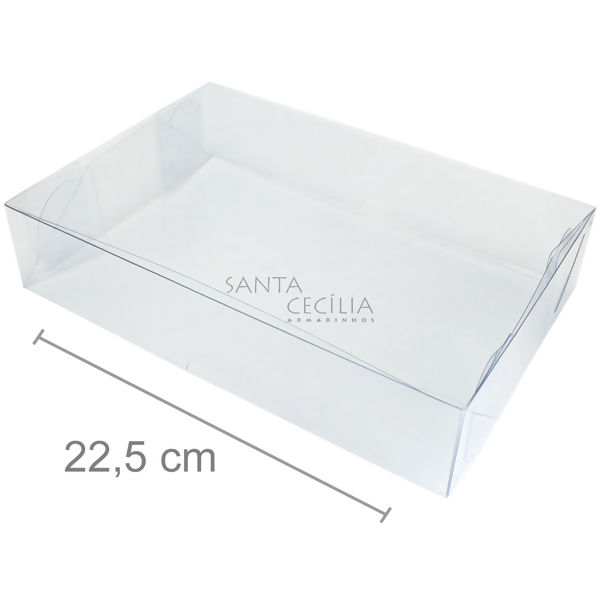 Caixa de Acetato Ref. 55 - 22,5 x 15 x 5 cm - 20 unid.