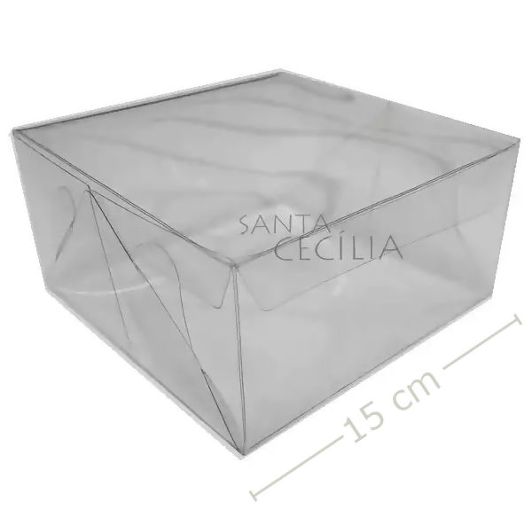 Caixa de Acetato MB 7 - 15 x 15 x 6 cm - 20 unid.