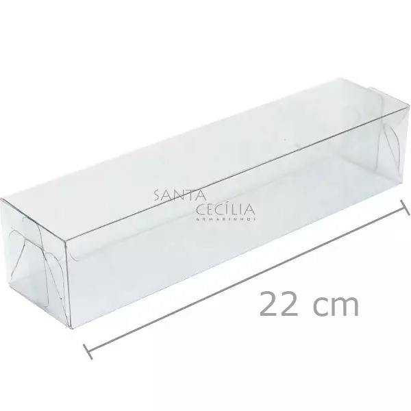 Caixa de Acetato M 18 - 22 x 4 x 3,5 cm - 20 unid.