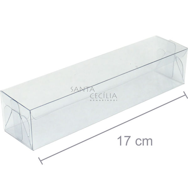 Caixa de Acetato M 16 - 17 x 4 x 3,5 cm - 20 unid.