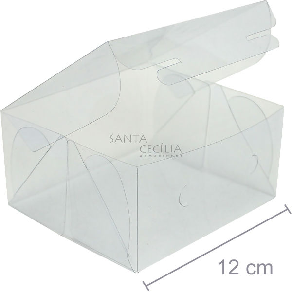 Caixa de Acetato M 06 - 12 x 11 x 6 cm - 20 unid.