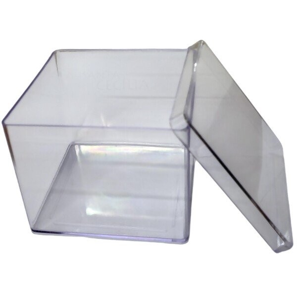 Kit Caixinha Transparente 10 x 10 x 8 cm - 10 Unid.