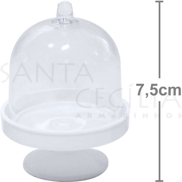 Lembrancinha Cúpula de Acrílico - 10 unidades - Branca