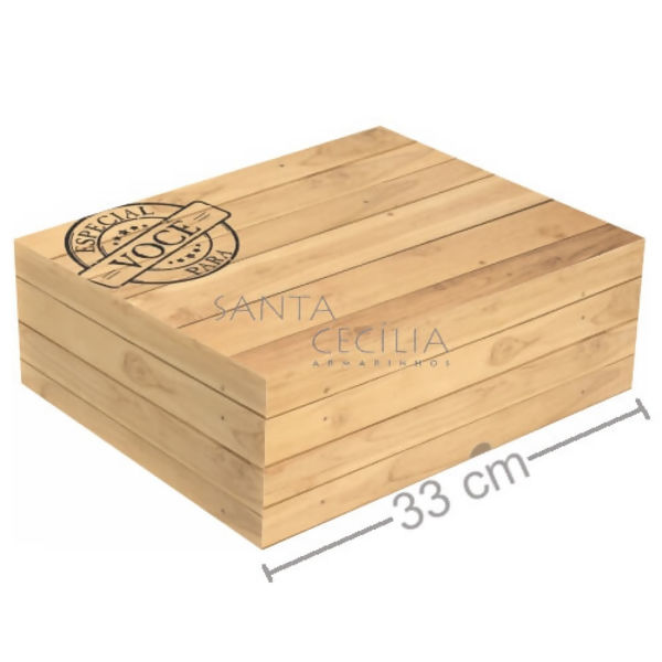 Caixa Festa na Caixa 32x22x9cm - Especial Para Você