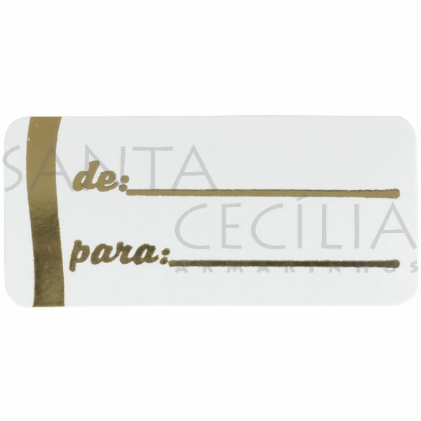 Etiqueta Adesiva - 100 unid. - De / Para