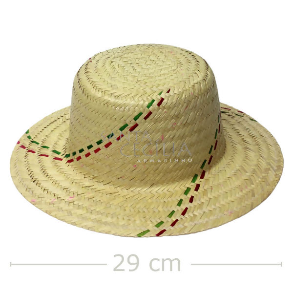Chapéu de Palha para Festa Junina - Ref. Pérola