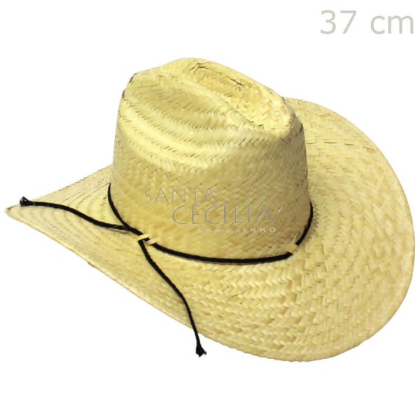 Chapéu de Palha Festa Junina 37 cm Ref. Cowboy Arizona