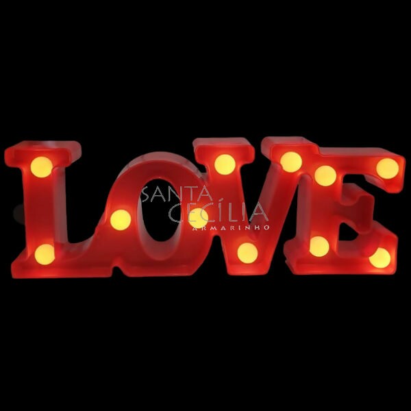 Luminária Led Decorativa Love 30 cm Ref. 9888