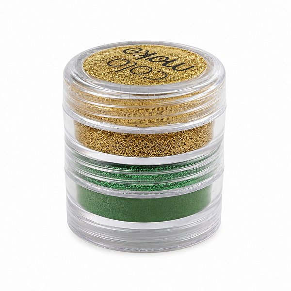 Kit Tinta Facial Verde e Amarelo com Glitter 3g Ref. 2703