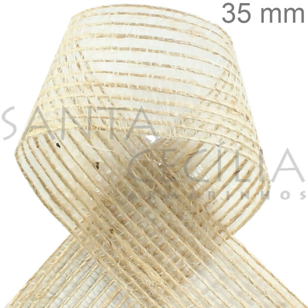 Fita de Juta Natural 0459 - 35 mm x 9,15m