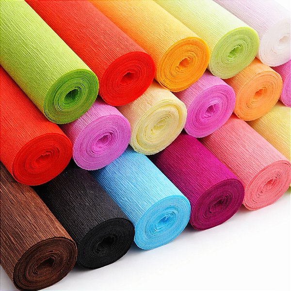 Papel Crepom Italiano Rossi 140gr 2,5 metros