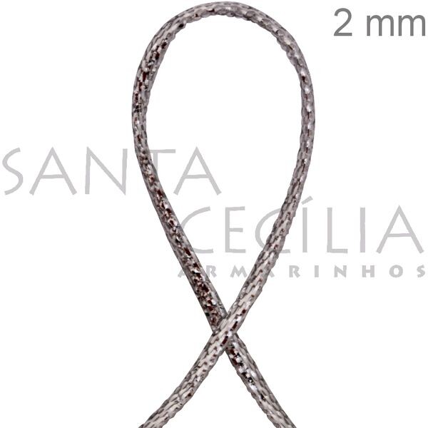 Fita Metalizada Aramada Prata 10m 9332/02 Cor01