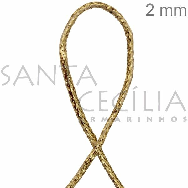 Fita Metalizada Aramada Dourada 10m 9332/02 Cor02