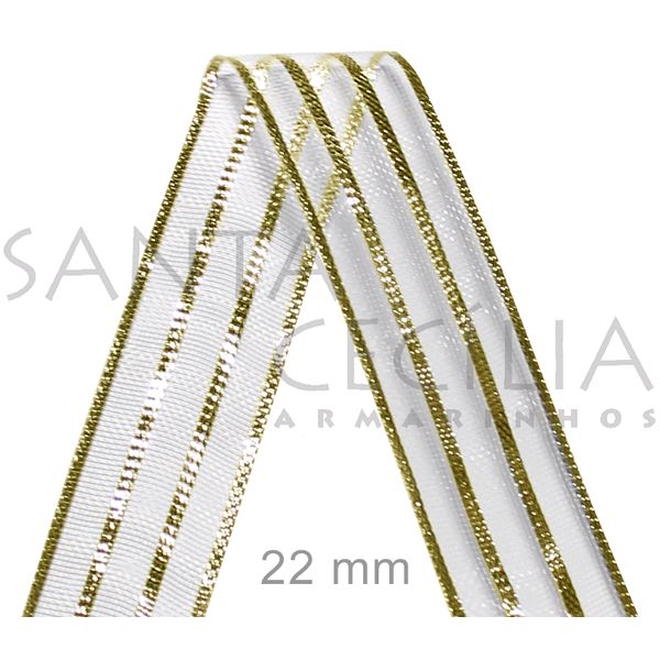 Fita Metalizada Dourada 10m 9301/22 Cor02