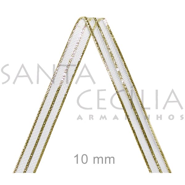 Fita Metalizada Dourada 10m 9301/10 Cor02