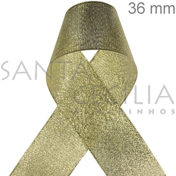 Fita Metalizada Dourada 10m 1300/36 Cor02