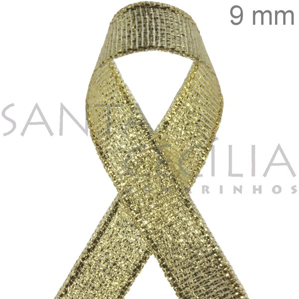 Fita Metalizada Dourada 10m 1300/09 Cor02