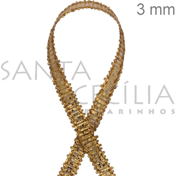 Fita Metalizada Dourada 10m 1300/03 Cor02