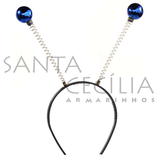 Tiara com Bolinhas Metalizadas Sortida - 10 unid.