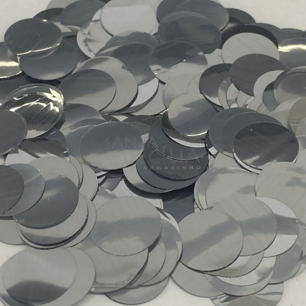 Confetes para Balões Metalizado 10gr - Ref. 1704-5 Prata