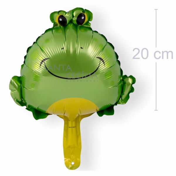 Balão Metal Animais - Sapinho 20 cm