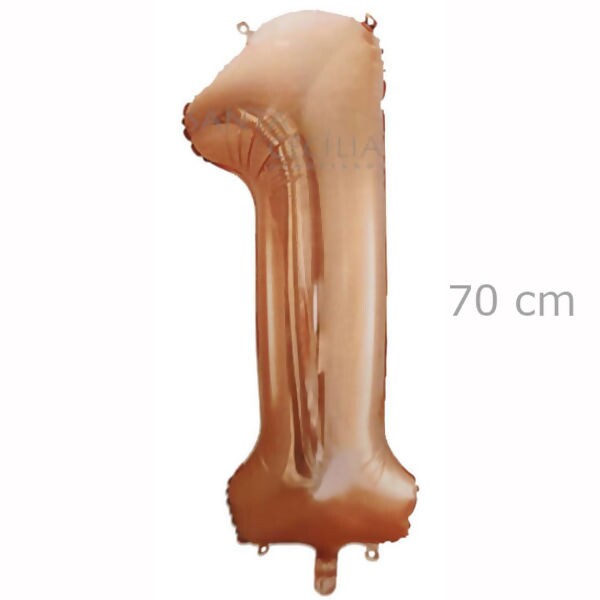 Balão de Número 70cm Rose Gold