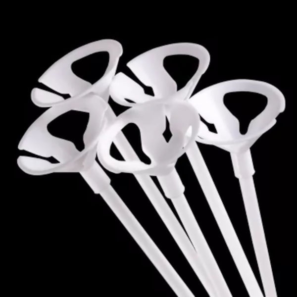 Suporte para Balão 30 cm - 10 unidades - Branco