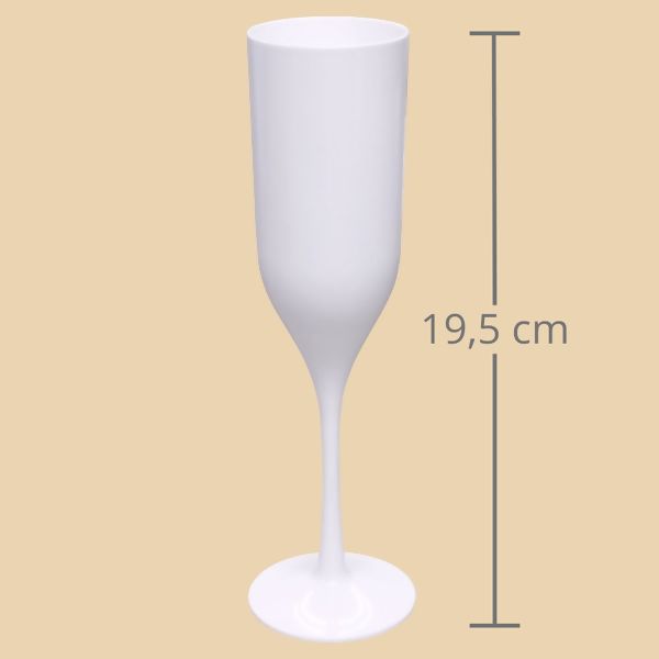 Taça de Champagne 180ml - Branca