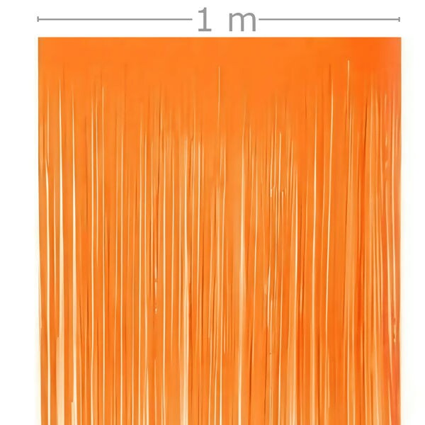 Cortina Metalizada 1x2m - Laranja
