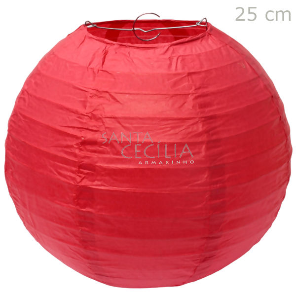 Lanterna Redonda de Papel 25 cm