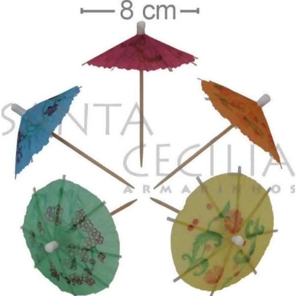 Palito Guarda-Chuva Ref. A271 Cores Sortidas - 12 unidades