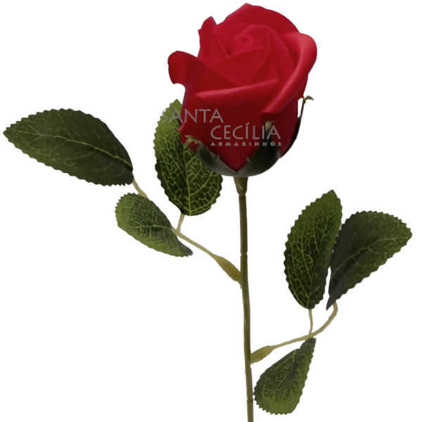 Botão de Rosa E.V.A Ref. 354-2 Vermelho