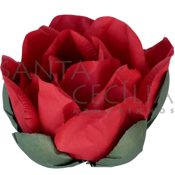 Forminha de Papel para Doces - Rosa Repicada 20un - Vermelha