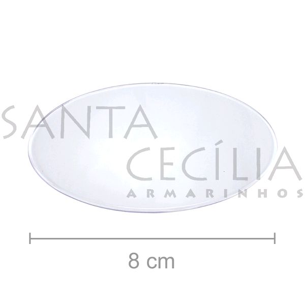 Base Acrílica para Lembrancinha 6 unid. - Transparente