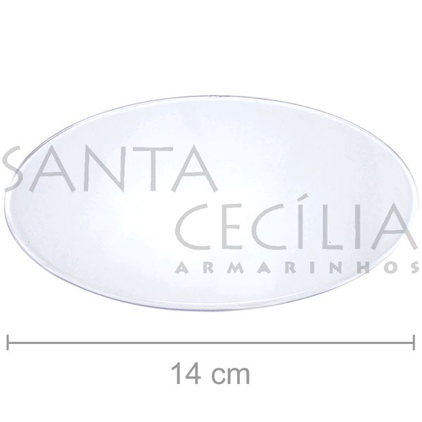 Base Acrílica para Lembrancinha 14cm 3 unid. - Transparente