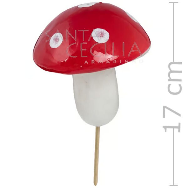 Enfeite Decorativo Cogumelo 17cm Grande