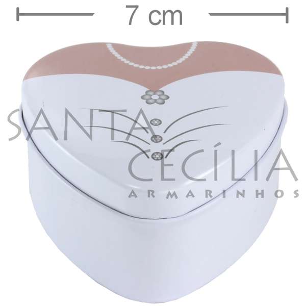 Lembrancinha Caixa Metal Noiva -  Ref. 3010