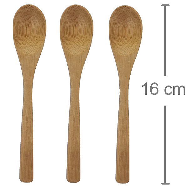 Kit Lembrancinha - Colher Bambu Fhbs160 - 30 Unidades