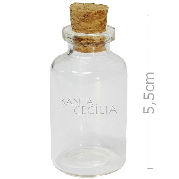 Potinhos para Lembrancinhas de Vidro 55ml - Mini Baleiro - Ref. VD4743/3 - Prata